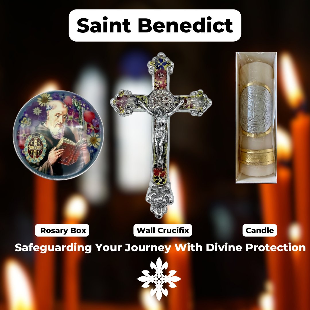 Saint Benedict San Benito White 7 Day Prayer Candle For Protection