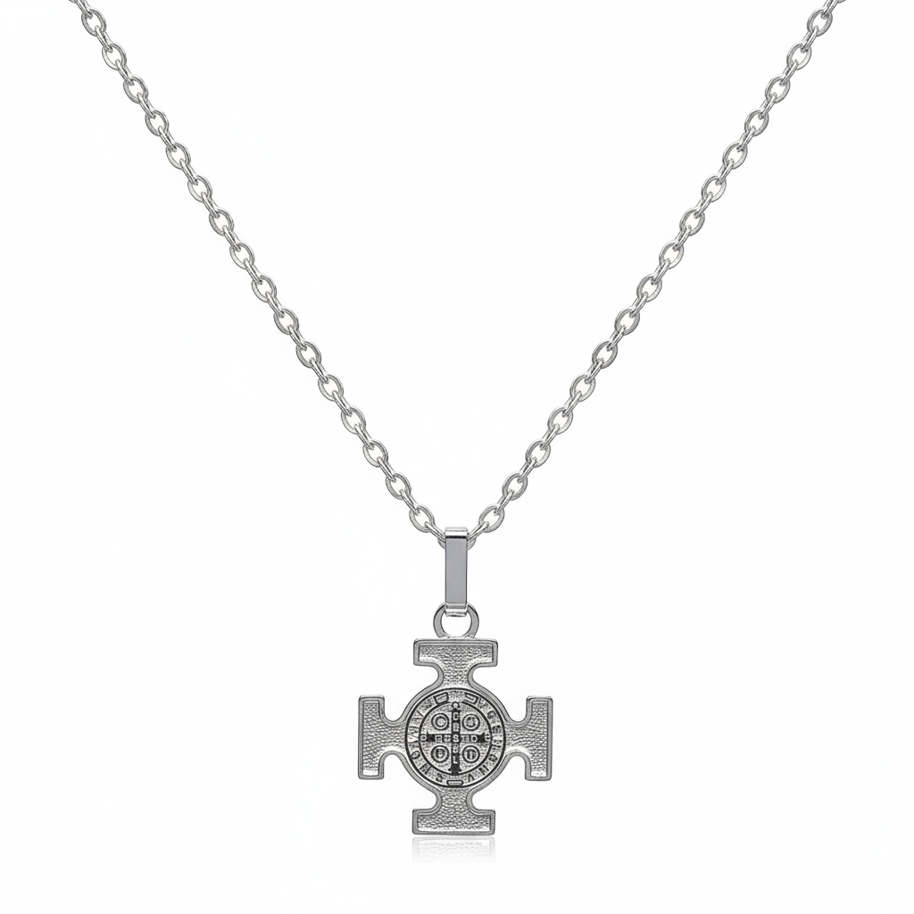 cruz de san benito plata | 925 Mexican Silver Silver St Benedict