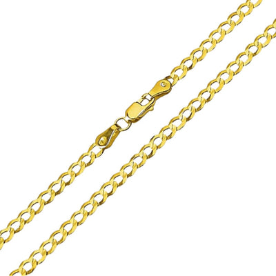 14k Gold Curb Chain 18-inch - Guadalupe Gifts