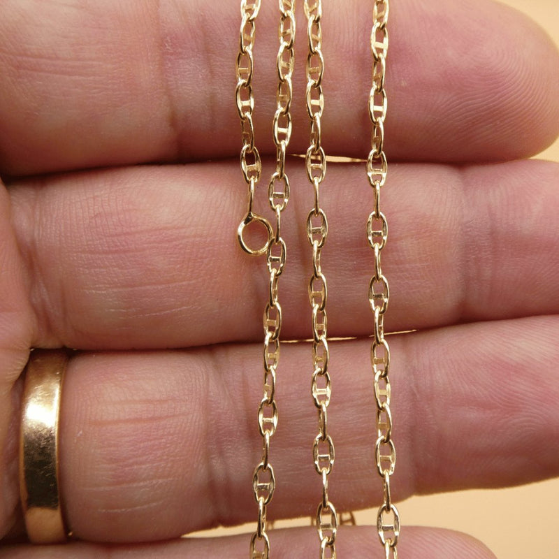 14k Gold Mariner Chain 24-inch - Guadalupe Gifts