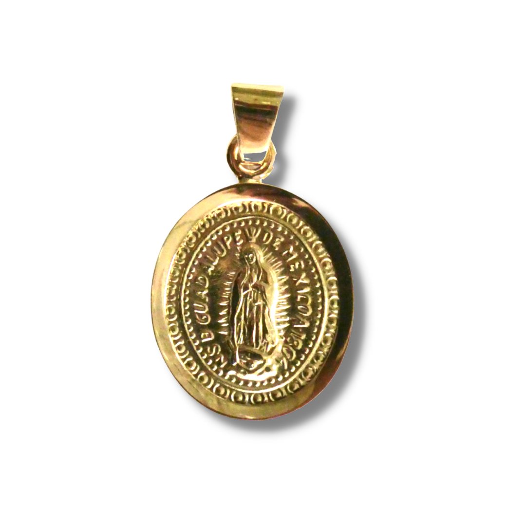 Sterling Silver Our Lady of Guadalupe Medal, Virgen de Guadalupe Necklace With CZ, Virgin Guadalupe hotsell Pendent, Virgin Mary Charm, Guadalupana