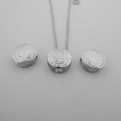 3 benedict medal necklaces