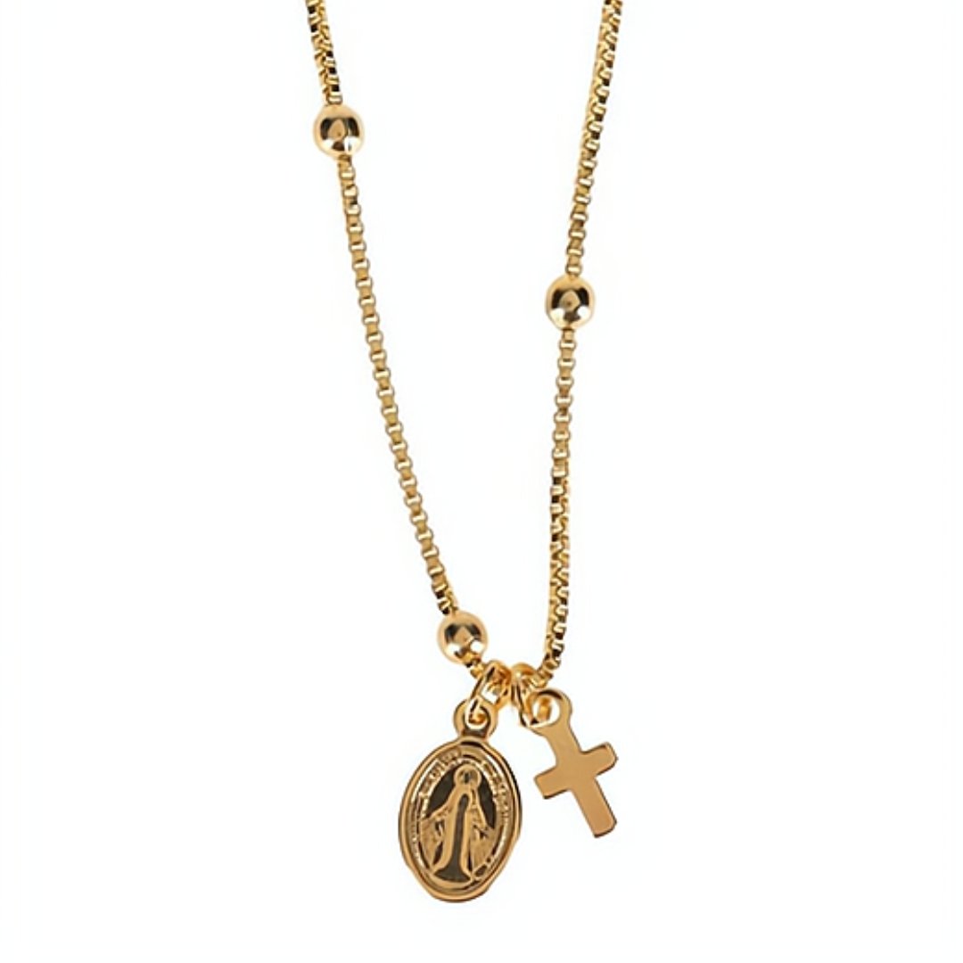 Mary Cross Necklace