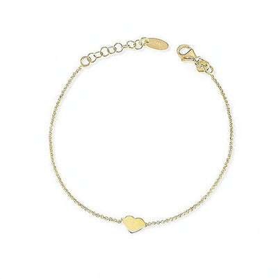 Gold-Plated Silver Heart Bracelet - Guadalupe Gifts