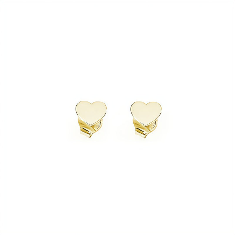 Gold-Plated Silver Heart Earrings - Guadalupe Gifts