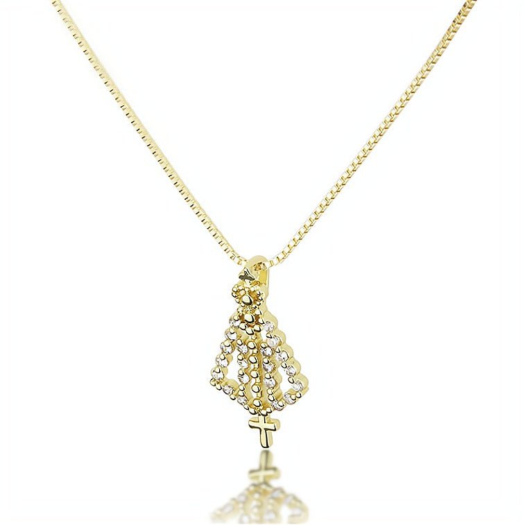 18K Gold Plated Virgin Mary Pendant Necklace – Perfect Gift Idea ...