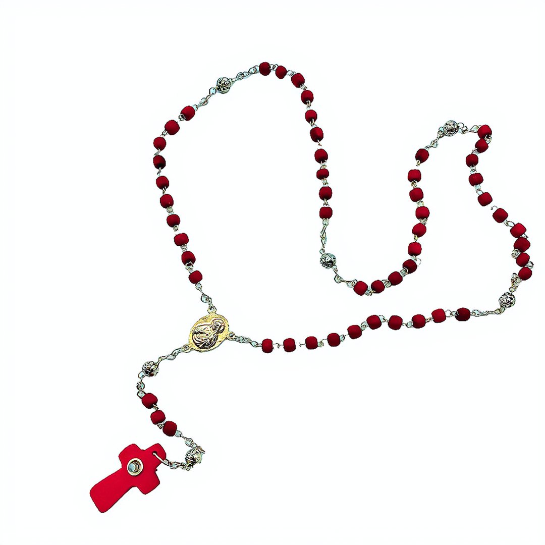 Mini Rosary - Rosary Virgin of Guadalupe - Rose Pearls Rosary