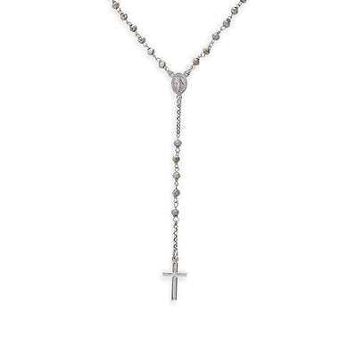 Sterling silver Rosary classic necklace fum crystals - Guadalupe Gifts