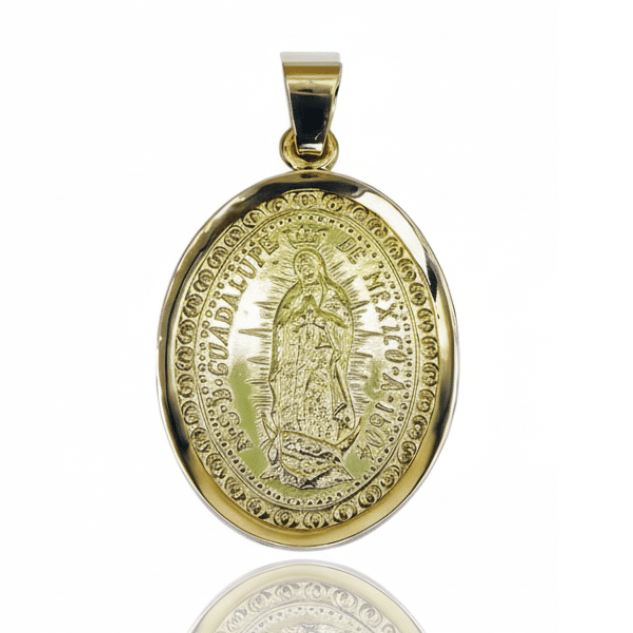 14k Solid Gold Our Lady of Guadalupe Medal | Guadalupe 1804 – Guadalupe ...