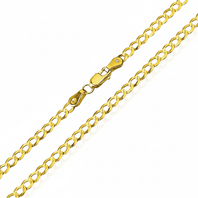 14k Gold Curb Chain 18 - inch - Guadalupe Gifts