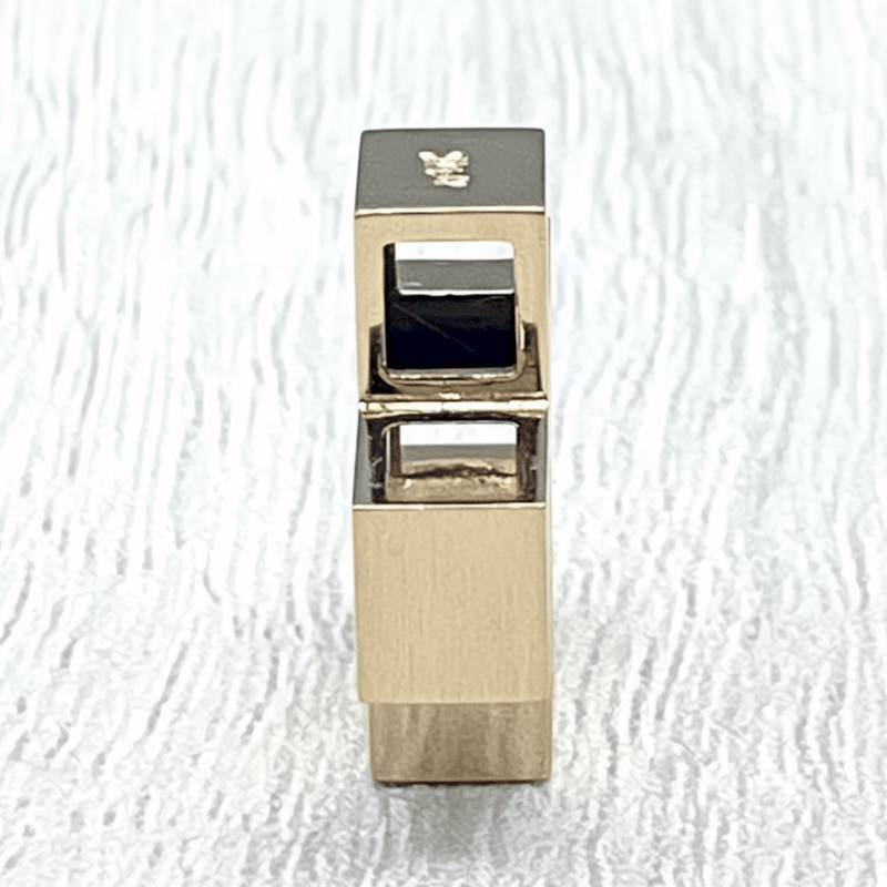 14k Gold Greek Matte Finish Cross Pendant 0.6" X 0.6" X 0.2" - Guadalupe Gifts