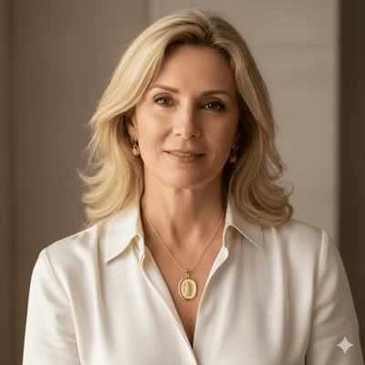 14k Gold Virgen de Guadalupe Oval Pendant 0.5" X 0.8" - Guadalupe Gifts