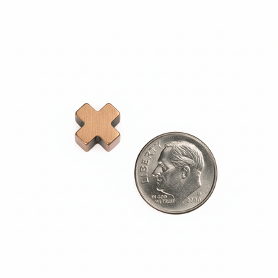 14k Greek Cross Pendant | Mini | 14k Solid Gold 0.4” X 0.4” X 0.2” - Guadalupe Gifts