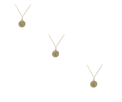 Gold-Plated Silver St Benedict Medal Necklace