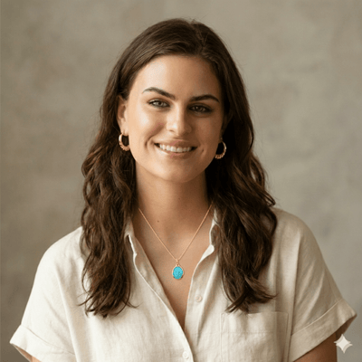 Gold - Plated & Blue Enamel Miraculous Medal Necklace 18" | France | Rue du Bac - Guadalupe Gifts