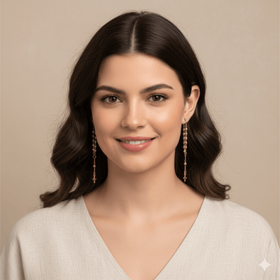Gold - Plated Rosary Earrings - Guadalupe Gifts
