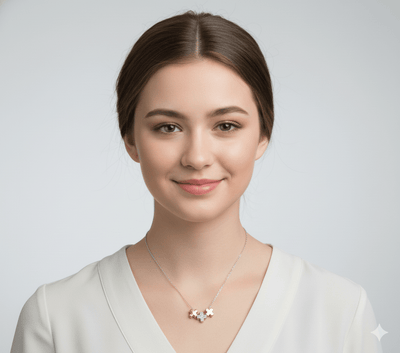 Gold Vermeil 3 - Tone Cross Charm Necklace 18 - inch - Guadalupe Gifts