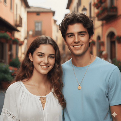 Gold Vermeil Blessed Carlo Acutis Medal Necklace 18 - inch - Guadalupe Gifts