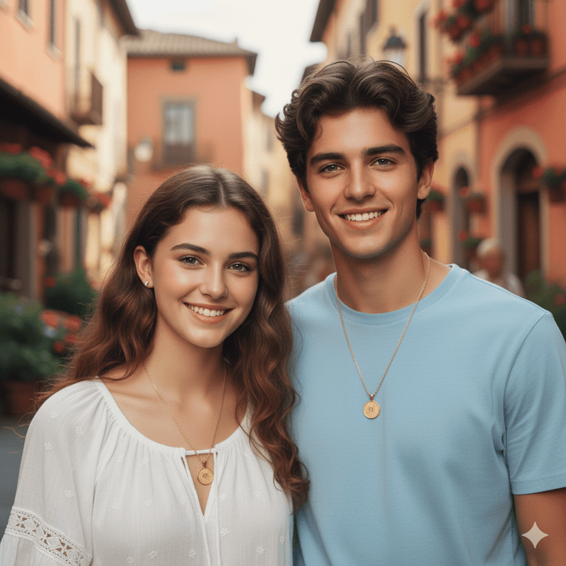 Gold Vermeil Blessed Carlo Acutis Medal Necklace 18 - inch - Guadalupe Gifts