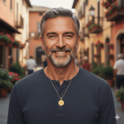 Gold Vermeil Blessed Carlo Acutis Medal Necklace 18 - inch - Guadalupe Gifts