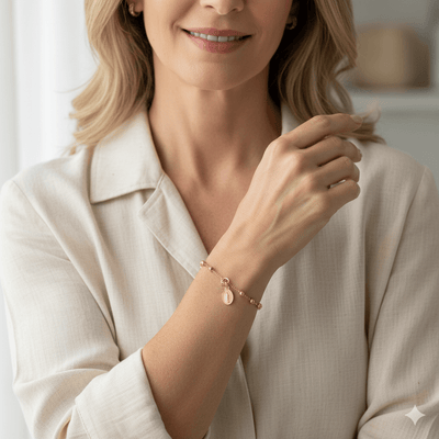 Gold Vermeil Guadalupe Rosary Bracelet 7.5 - inch - Guadalupe Gifts