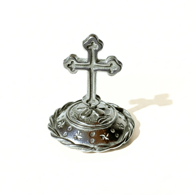 Handcrafted Pewter Cross Ring Stand – Made in the USA - Guadalupe Gifts