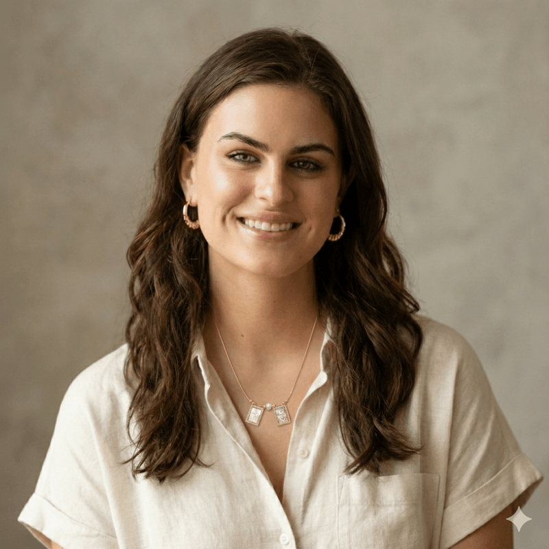 Mother of Pearl Scapular Necklace with White Zirconia, Beads, and Pearl 18 - inch - Guadalupe Gifts