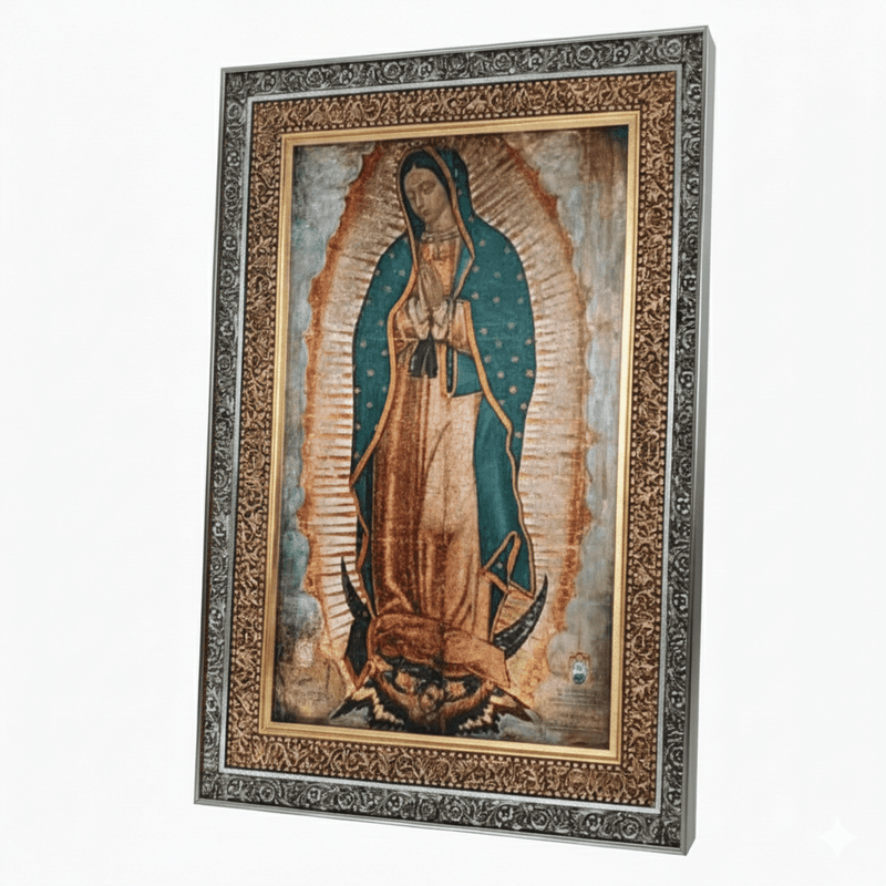Original Virgen de Guadalupe Art – From Basilica to Your Church - Pre - order Only - Guadalupe Gifts