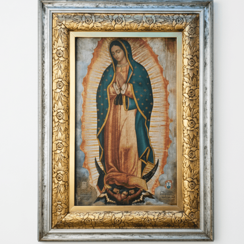 Original Virgen de Guadalupe Art – From Basilica to Your Church - Pre - order Only - Guadalupe Gifts