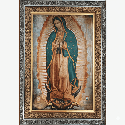 Original Virgen de Guadalupe Art – From Basilica to Your Church - Pre - order Only - Guadalupe Gifts