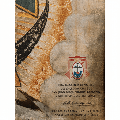 Original Virgen de Guadalupe Art – From Basilica to Your Church - Pre - order Only - Guadalupe Gifts