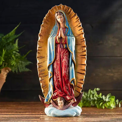 Our Lady of Guadalupe Statue 12 1/8" - Guadalupe Gifts