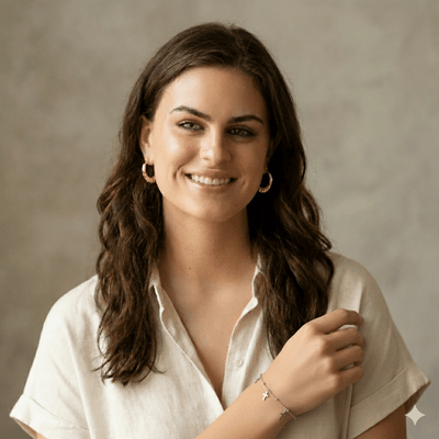 Silver Beaded Cross Charm Lariat Bracelet 7.5" - Guadalupe Gifts