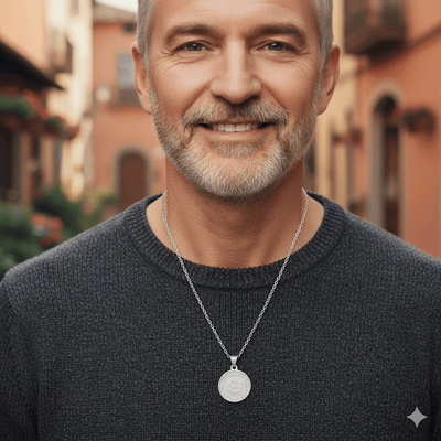 Silver Blessed Carlo Acutis Medal Necklace 18 - inch - Guadalupe Gifts