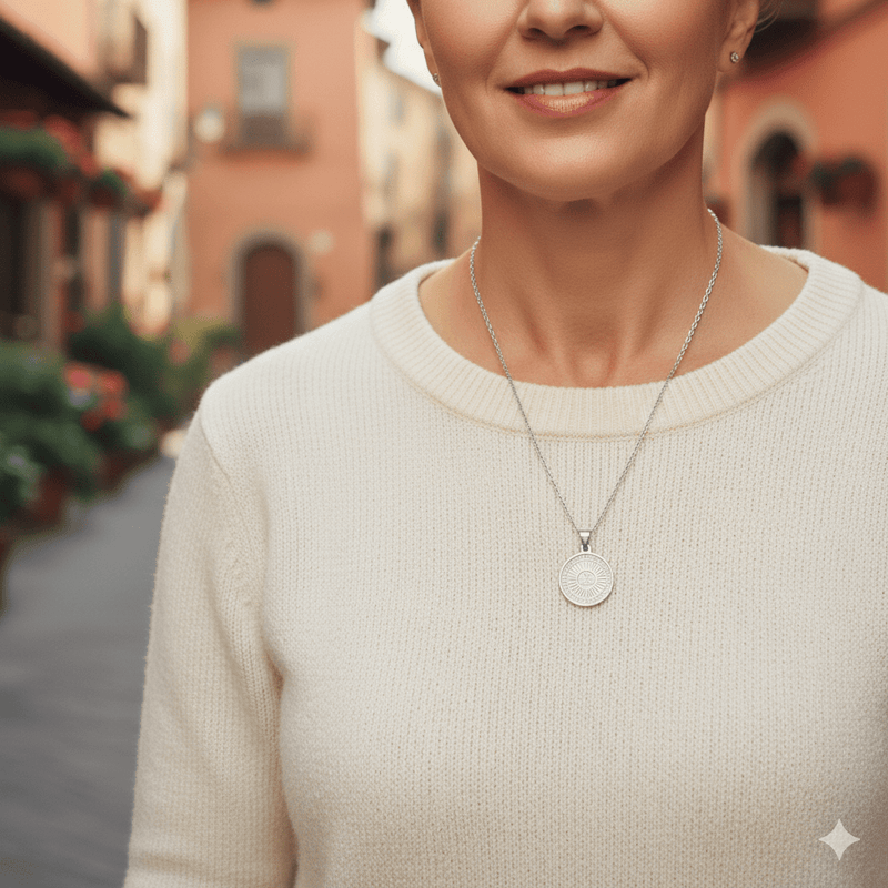 Silver Blessed Carlo Acutis Medal Necklace 18 - inch - Guadalupe Gifts