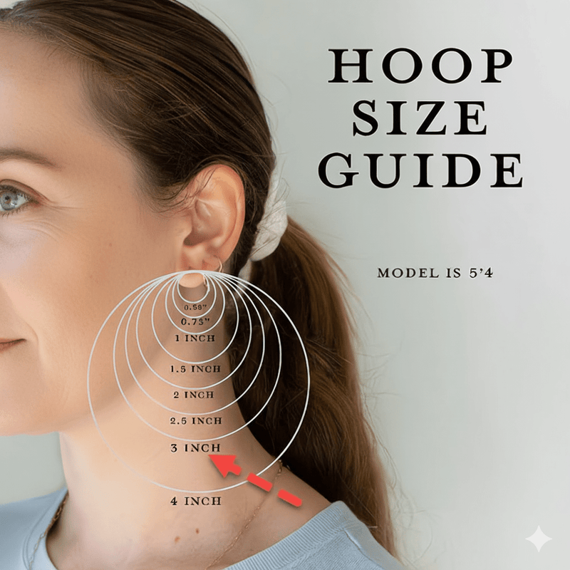 Silver Clip on Hoop Earrings 3 - inch - Guadalupe Gifts