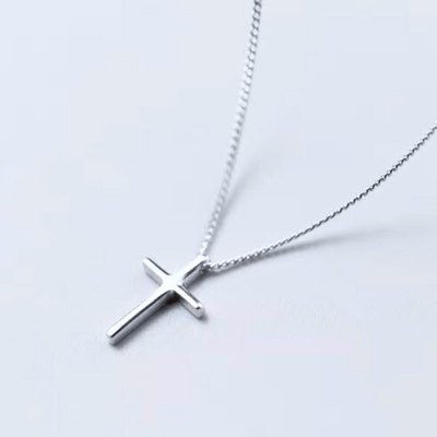 Silver Latin Cross Necklace 18 - inch - Guadalupe Gifts