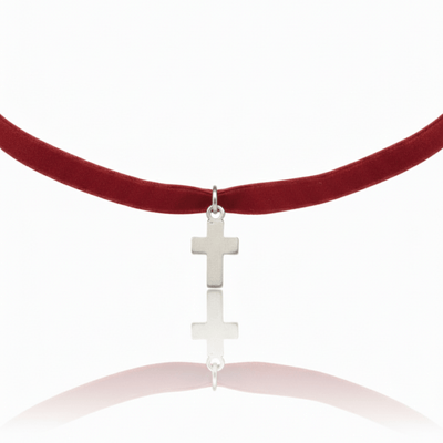 Silver - Plated Mini Cross Necklace 20 - inch - Guadalupe Gifts