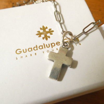 Silver - Plated Mini Cross Necklace 20 - inch - Guadalupe Gifts