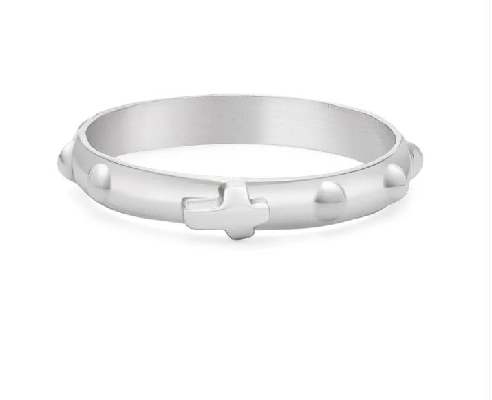 Silver Rosary Ring - Guadalupe Gifts