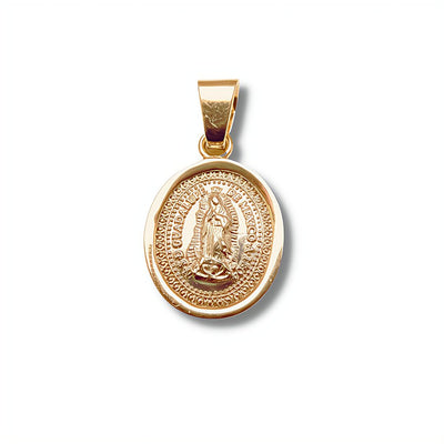 medalla virgen de guadalupe oro 14k