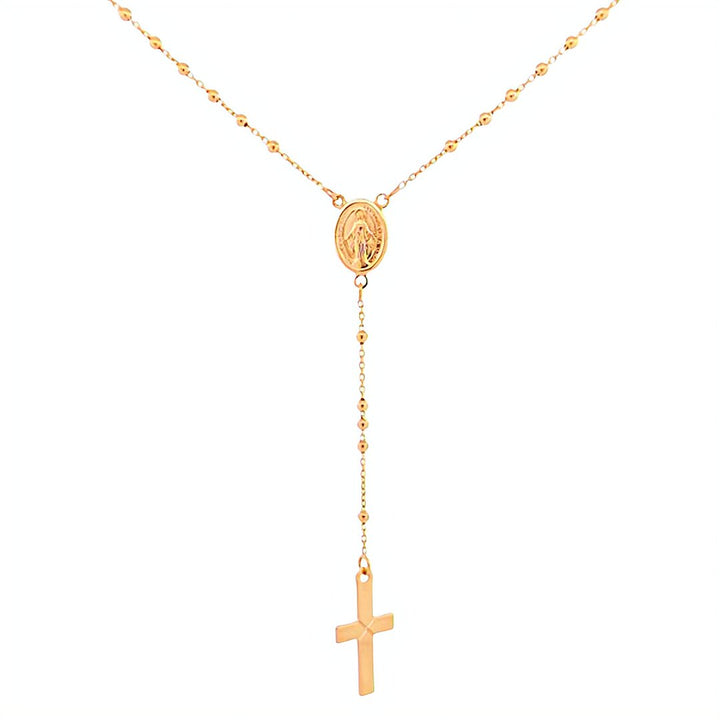 Gold Rosary Necklace