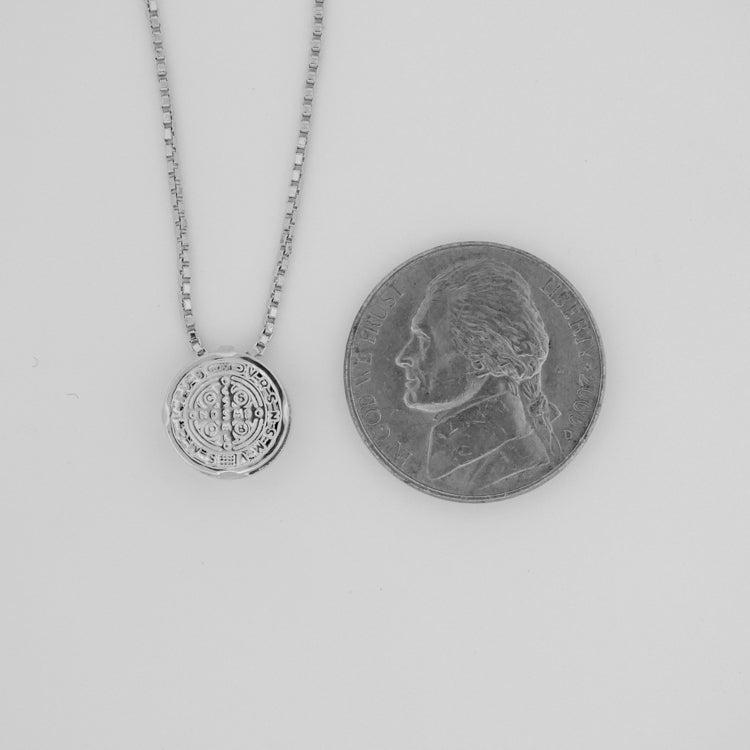 benedict medal necklace vs coin