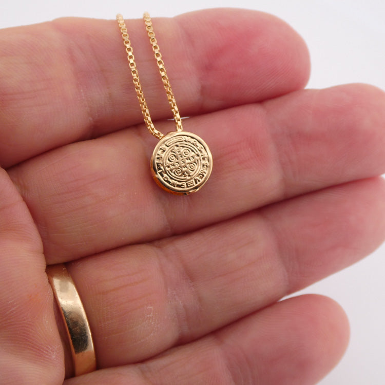 Gold-Plated St Benedict Medal Necklace
