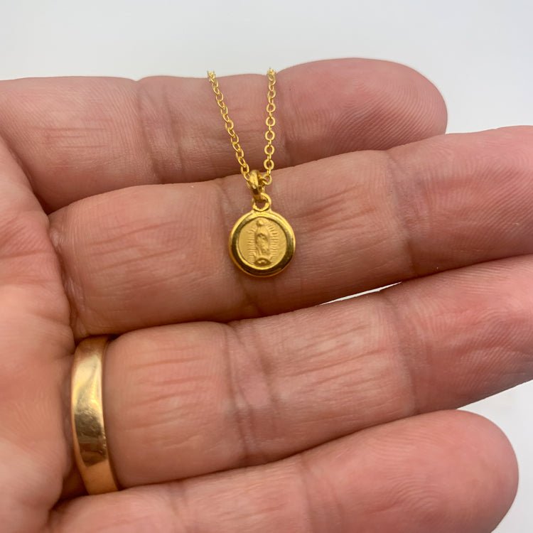 Scapula Religious Necklace Mini Scapular Pendant Necklace