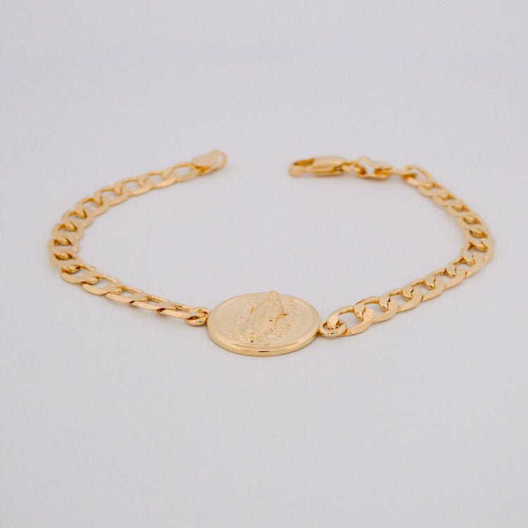 Gold Guadalupe Chain Bracelet - Guadalupe Gifts