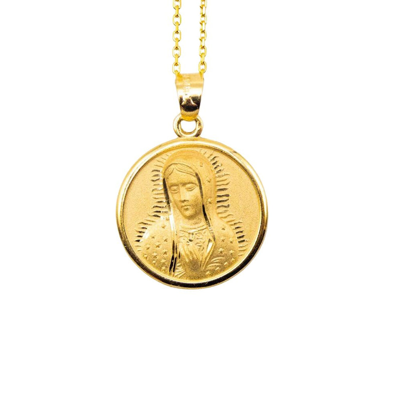 guadalupe necklace real gold
