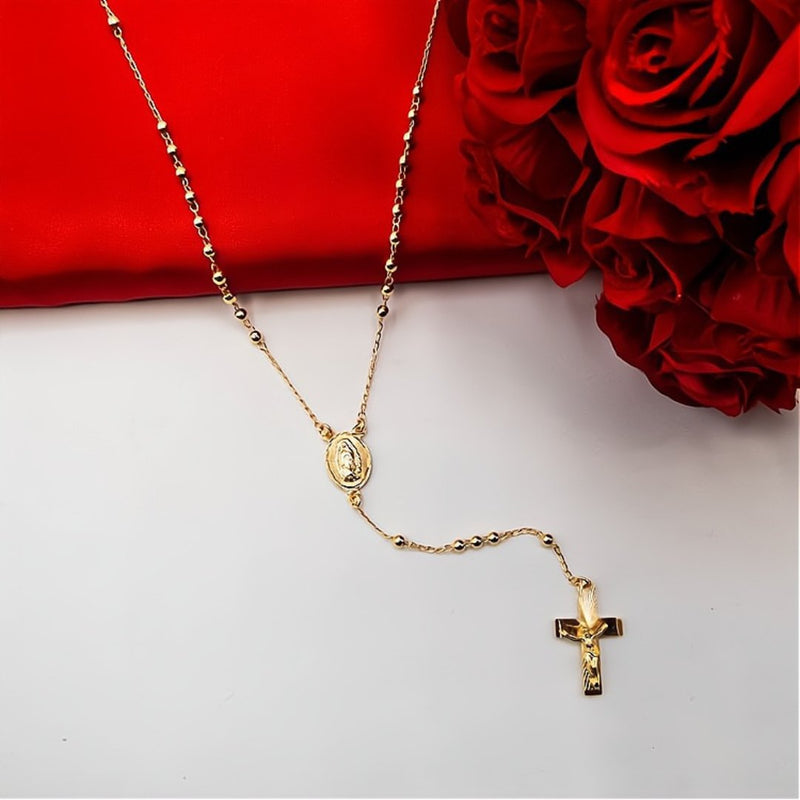 Gold Guadalupe Rosary Necklace - Guadalupe Gifts