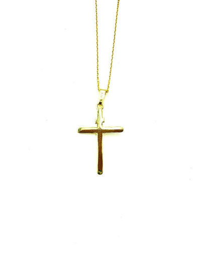 Gold-Plated Silver Crucifix Necklace - Guadalupe Gifts