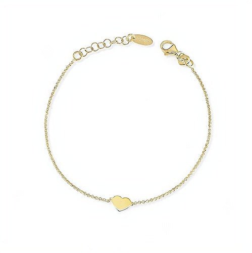 Gold-Plated Silver Heart Bracelet - Guadalupe Gifts